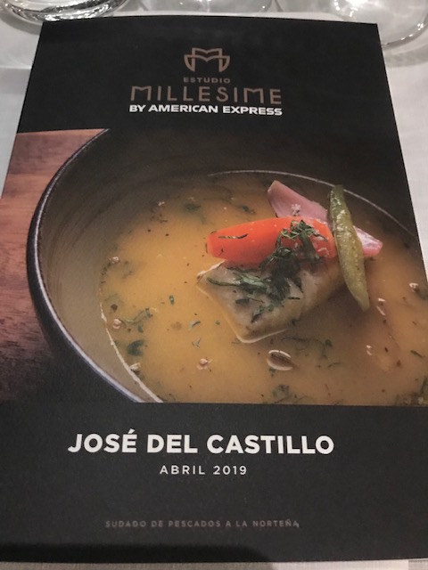 José del Castillo (Restaurante Isolina- Lima) en Estudio Millesime American Express